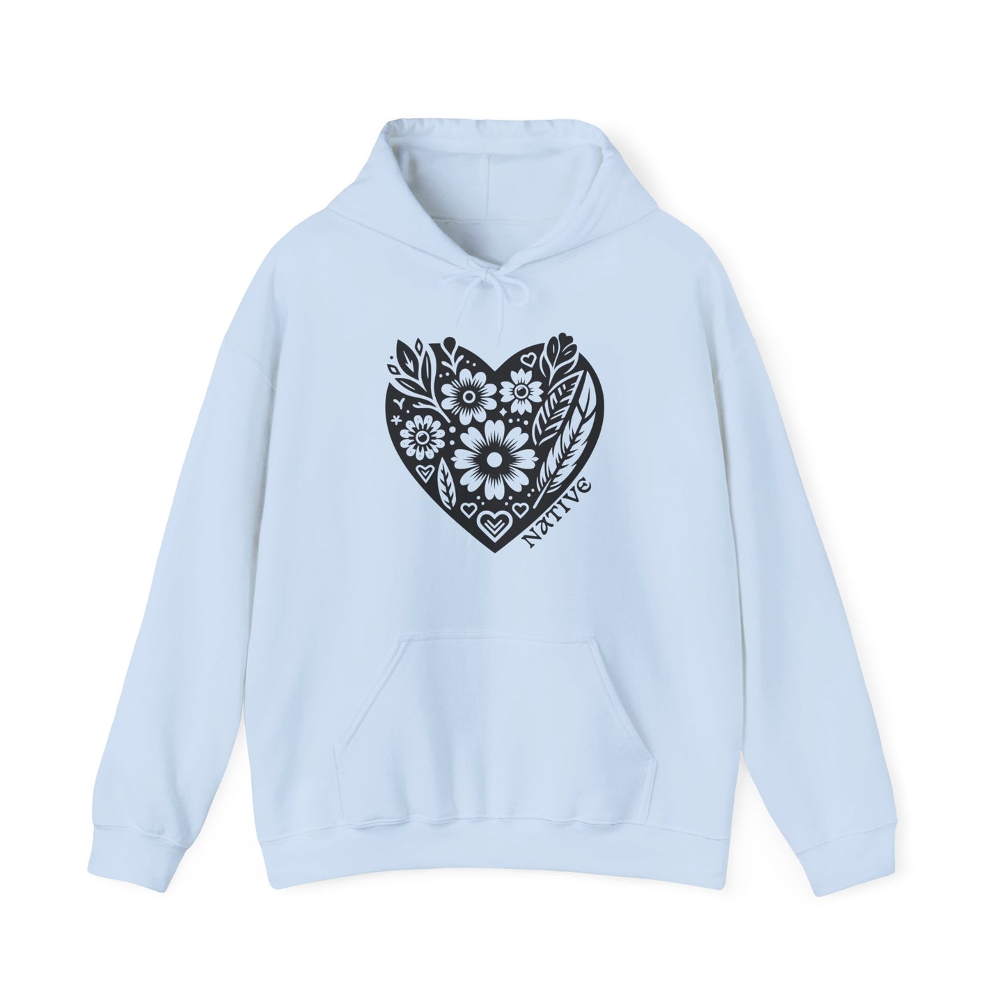 Native Heart Floral Hoodie
