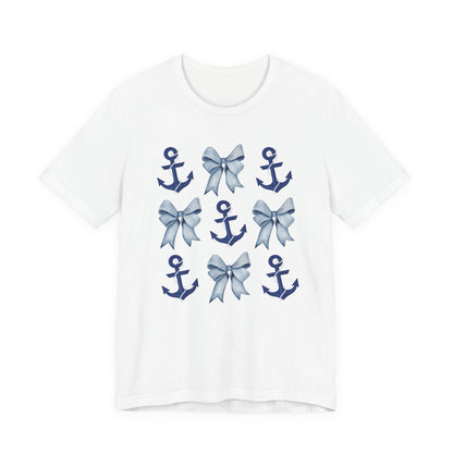 Nautical Anchor Bows Unisex T-Shirt