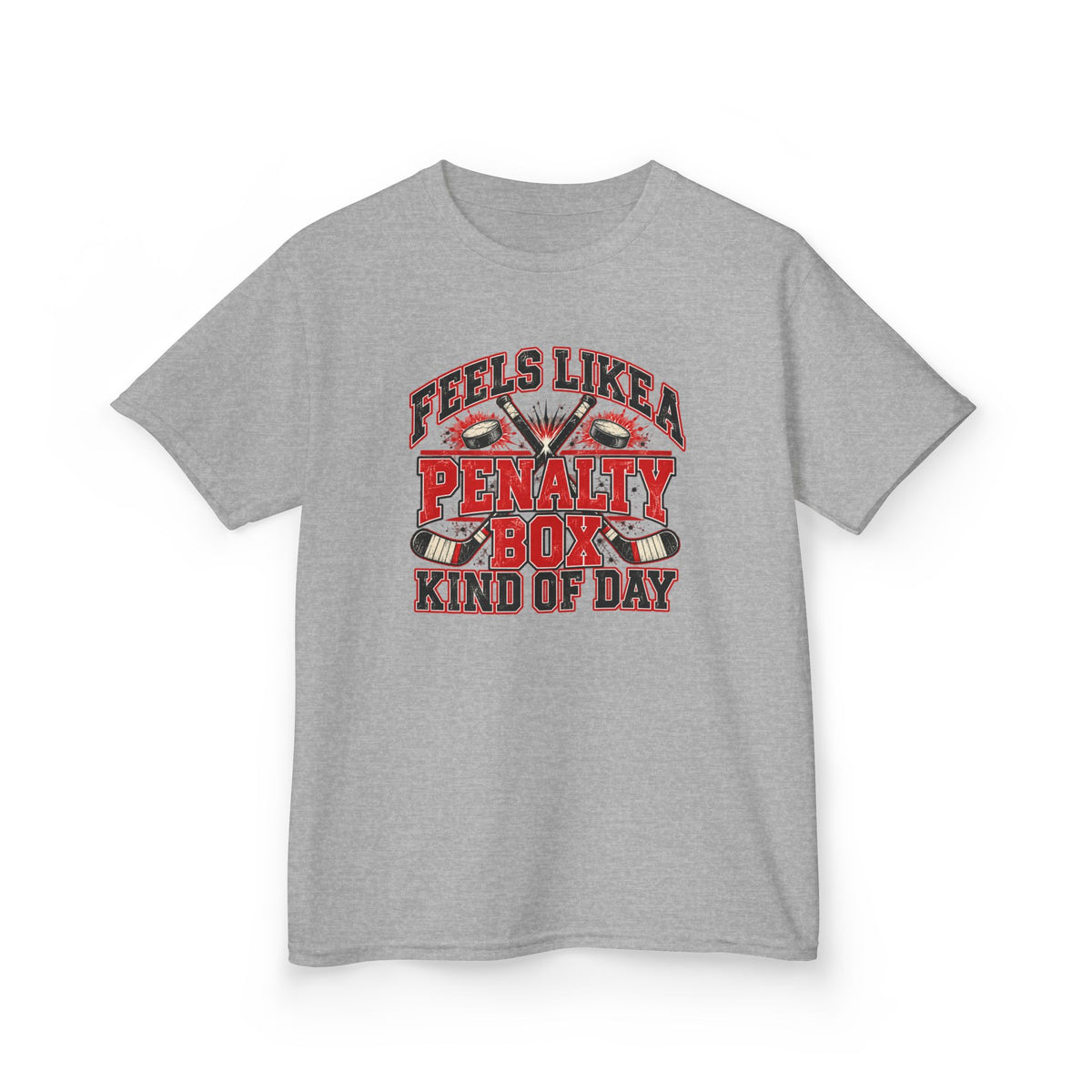 Feels Like a Penalty Box Kind of Day Youth Hockey Shirt