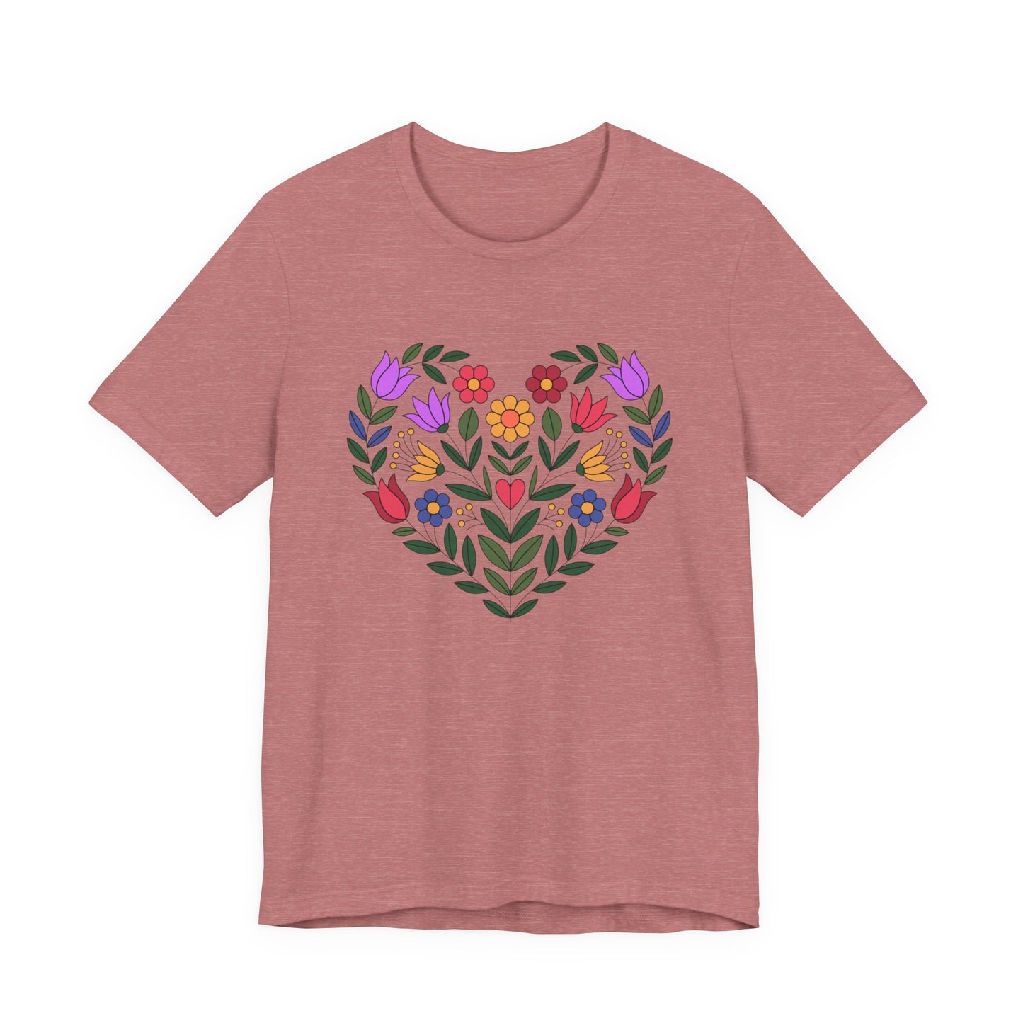 Floral Heart Unisex T-Shirt