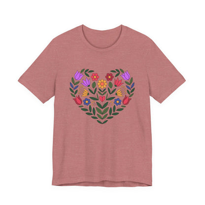 Floral Heart Unisex T-Shirt