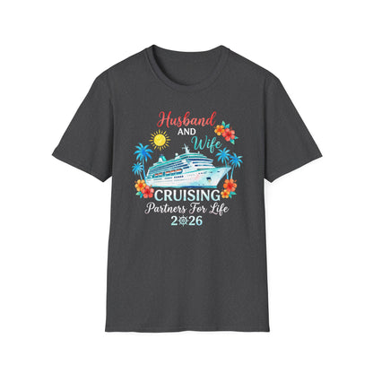 Husband and Wife Cruising Partners For Life 2026 Unisex T-Shirt