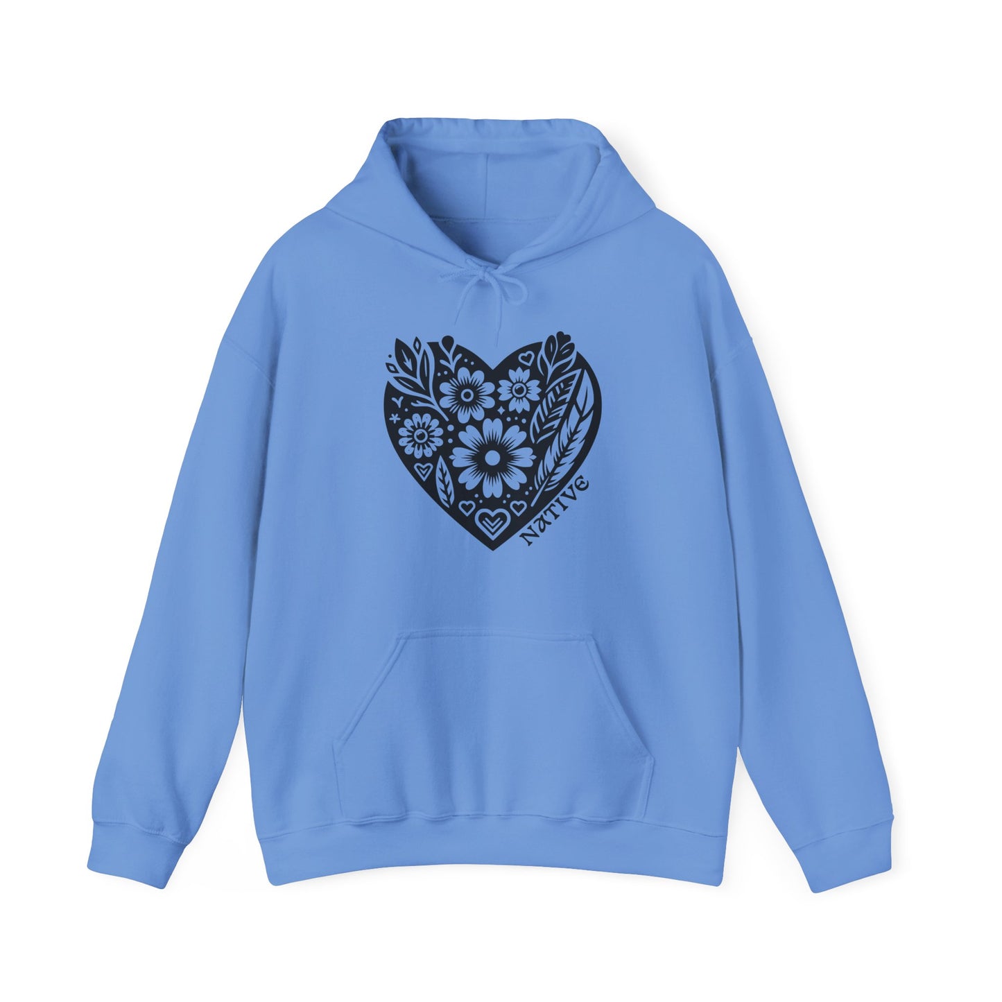 Native Heart Floral Hoodie