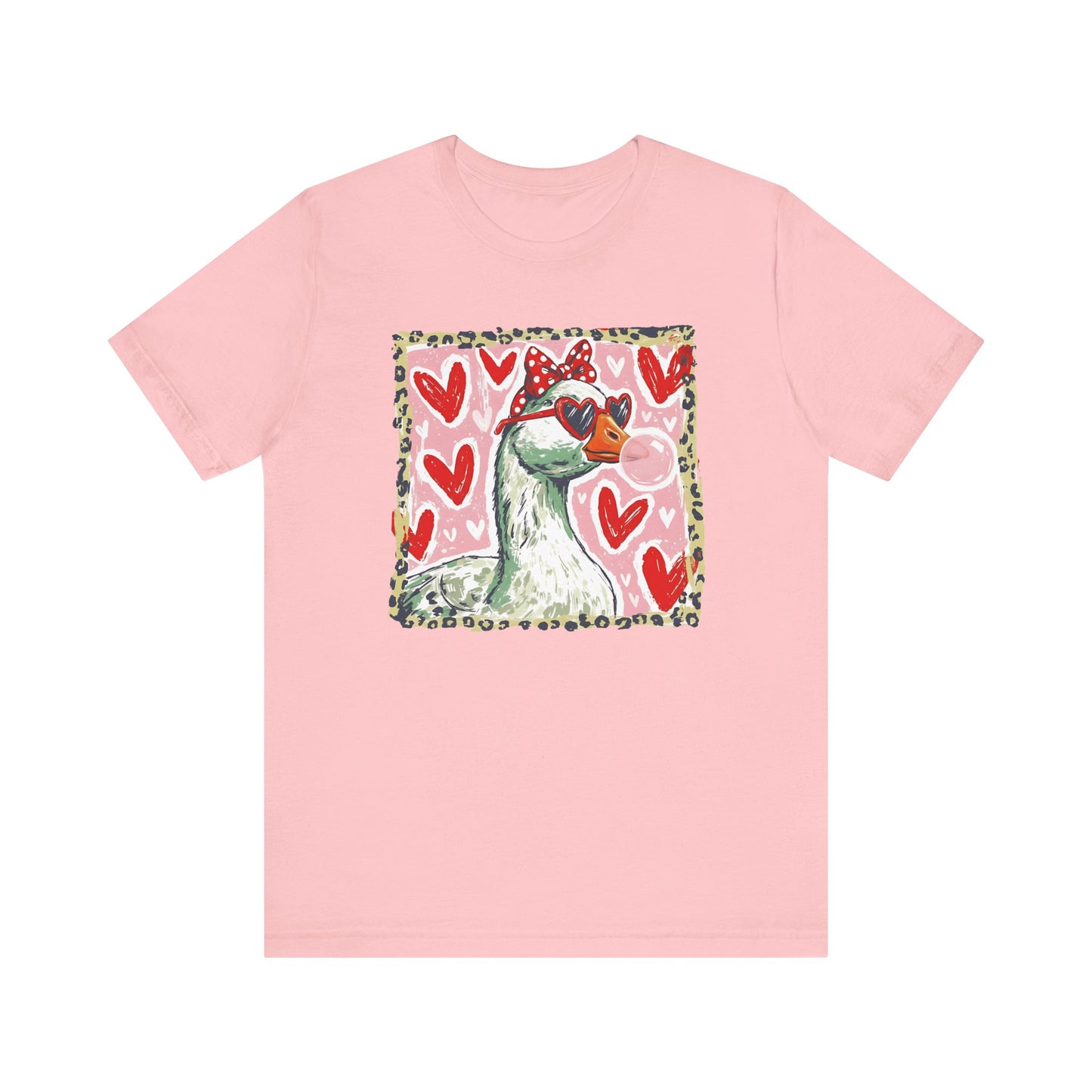 Goose Valentine Blowing Bubble Unisex T-Shirt