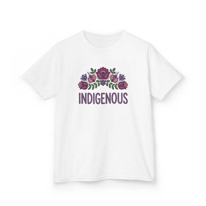Indigenous Beaded Floral Kids T-Shirt