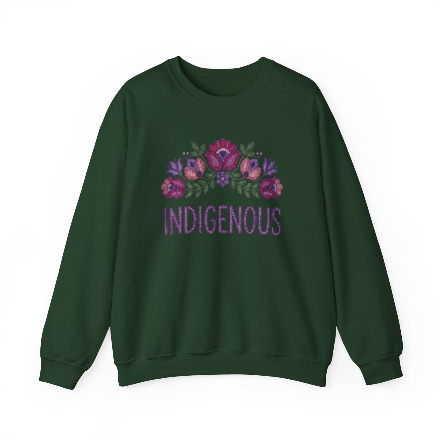 Indigenous Beaded Floral Sweatshirt