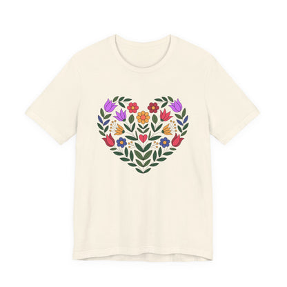 Floral Heart Unisex T-Shirt