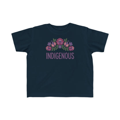 Indigenous Beaded Floral Toddler T-Shirt