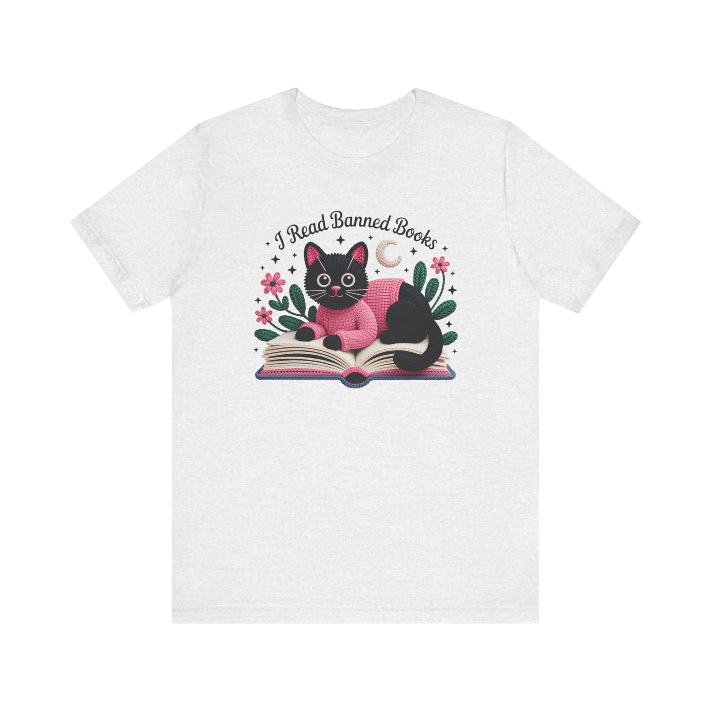 I Read Banned Books Cat Unisex T-Shirt