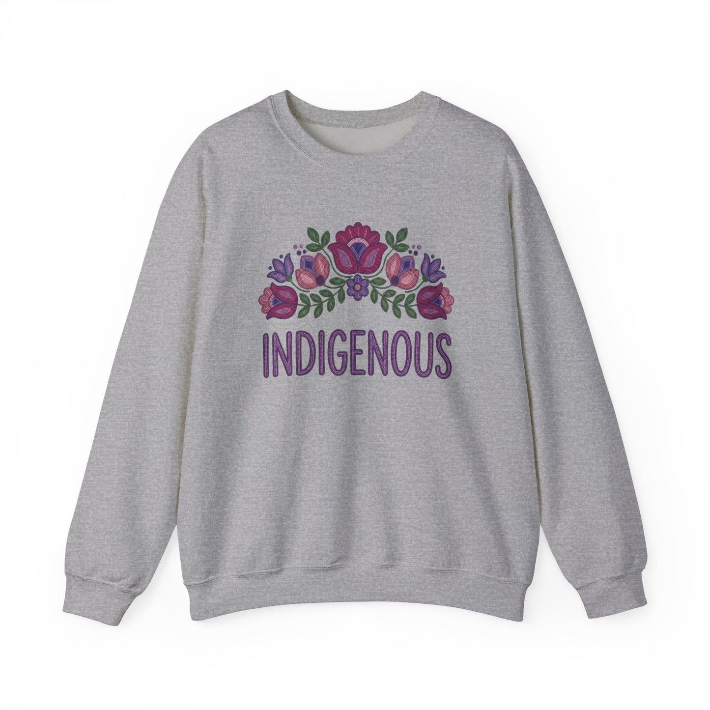 Indigenous Beaded Floral Sweatshirt