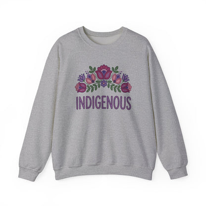 Indigenous Beaded Floral Sweatshirt