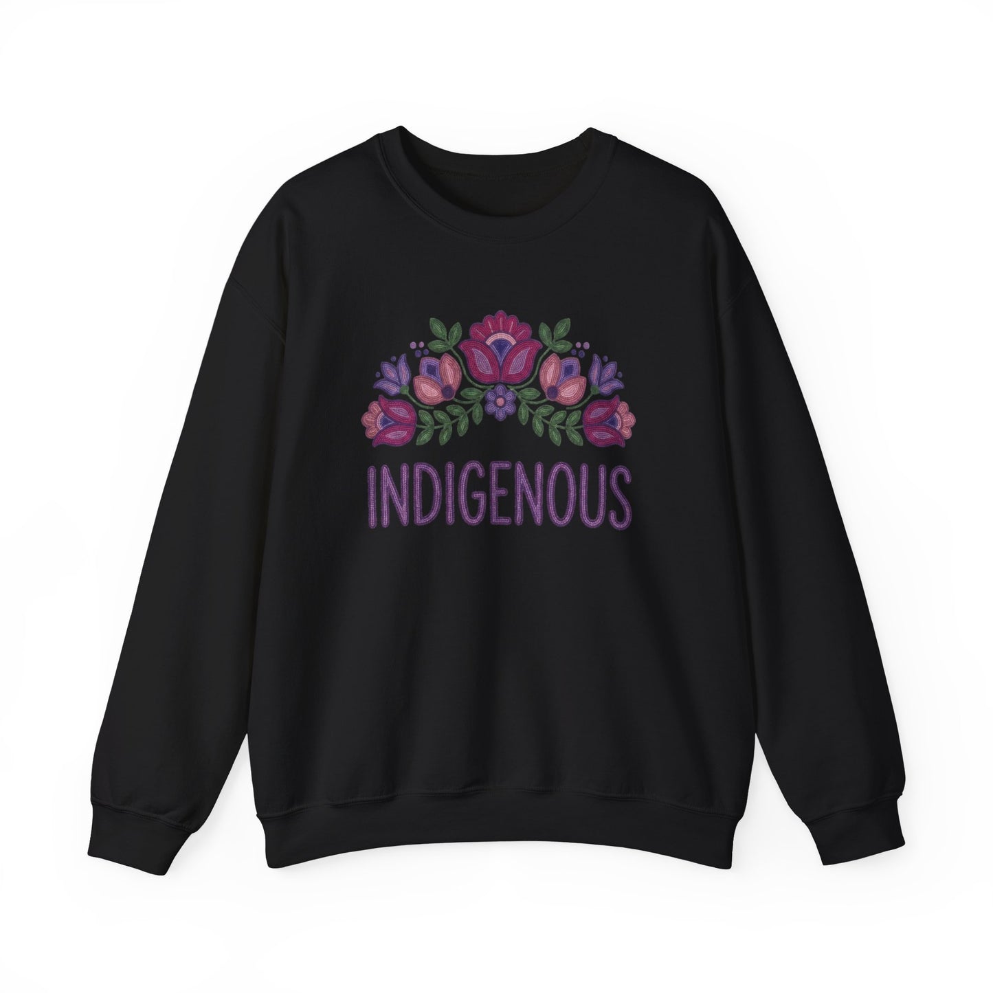 Indigenous Beaded Floral Sweatshirt