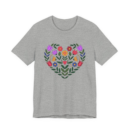 Floral Heart Unisex T-Shirt