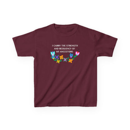 I Carry The Strength And Resiliency of My Ancestors Kids T-Shirt