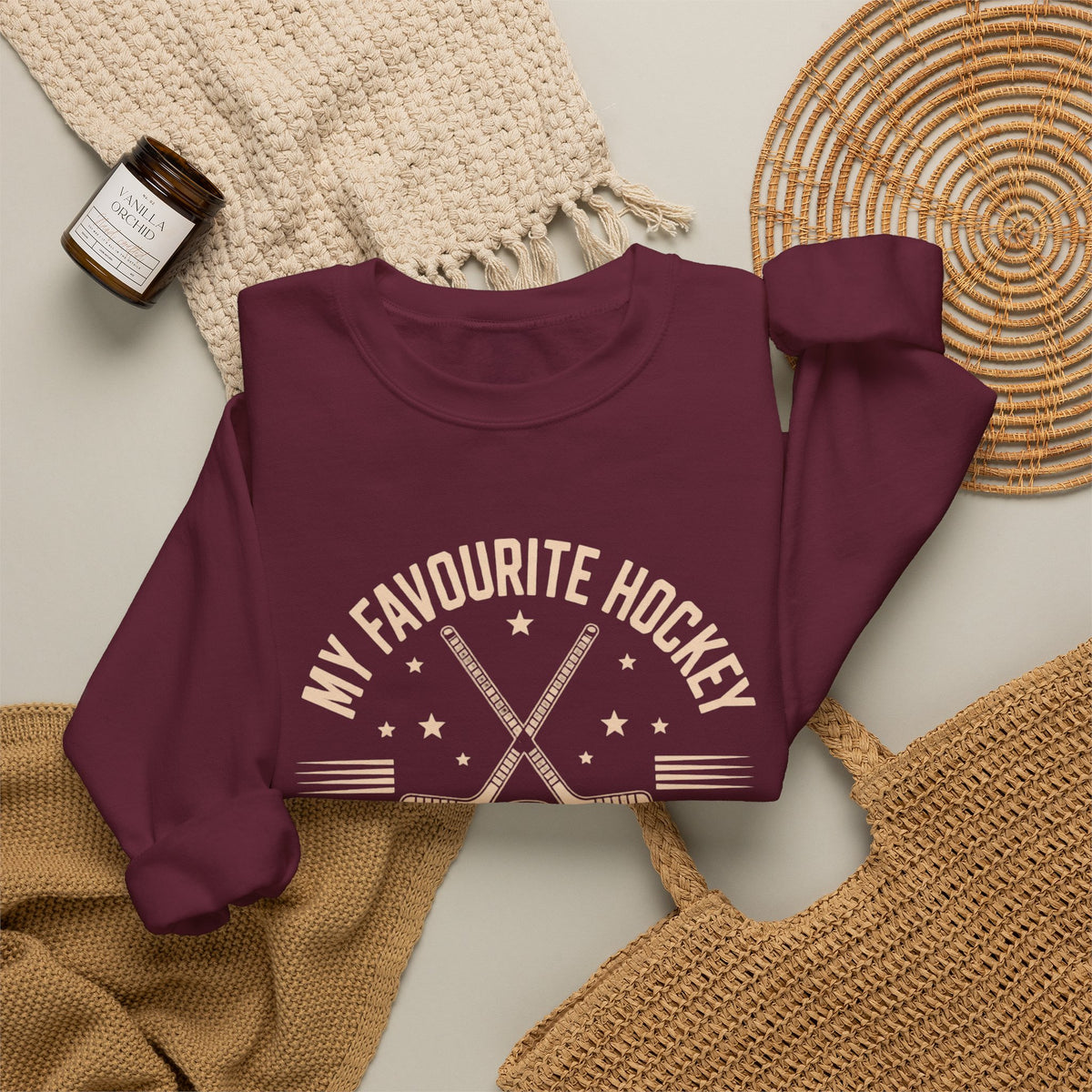 Hockey Dad Sweatshirt, Hockey Dad Crewneck, My Favourite Hockey Player, Hockey Player Calls Me Dad, Proud Hockey Dad, Hockey Dad Sweater, Hockey Father Sweatshirt, Hockey Dad Gift, Hockey Dad Apparel, Hockey Family, Hockey Parent Sweatshirt, Hockey Game Day Sweater, Hockey Tournament Sweatshirt, Hockey Season, Hockey Dad Father's Day Gift, Hockey Dad Christmas Gift, Hockey Dad Birthday Gift, Hockey Lover Gift, Vintage Hockey Sweatshirt, Hockey Sports Dad, Canadian Hockey Dad, Minor Hockey Dad, Hockey Rink S