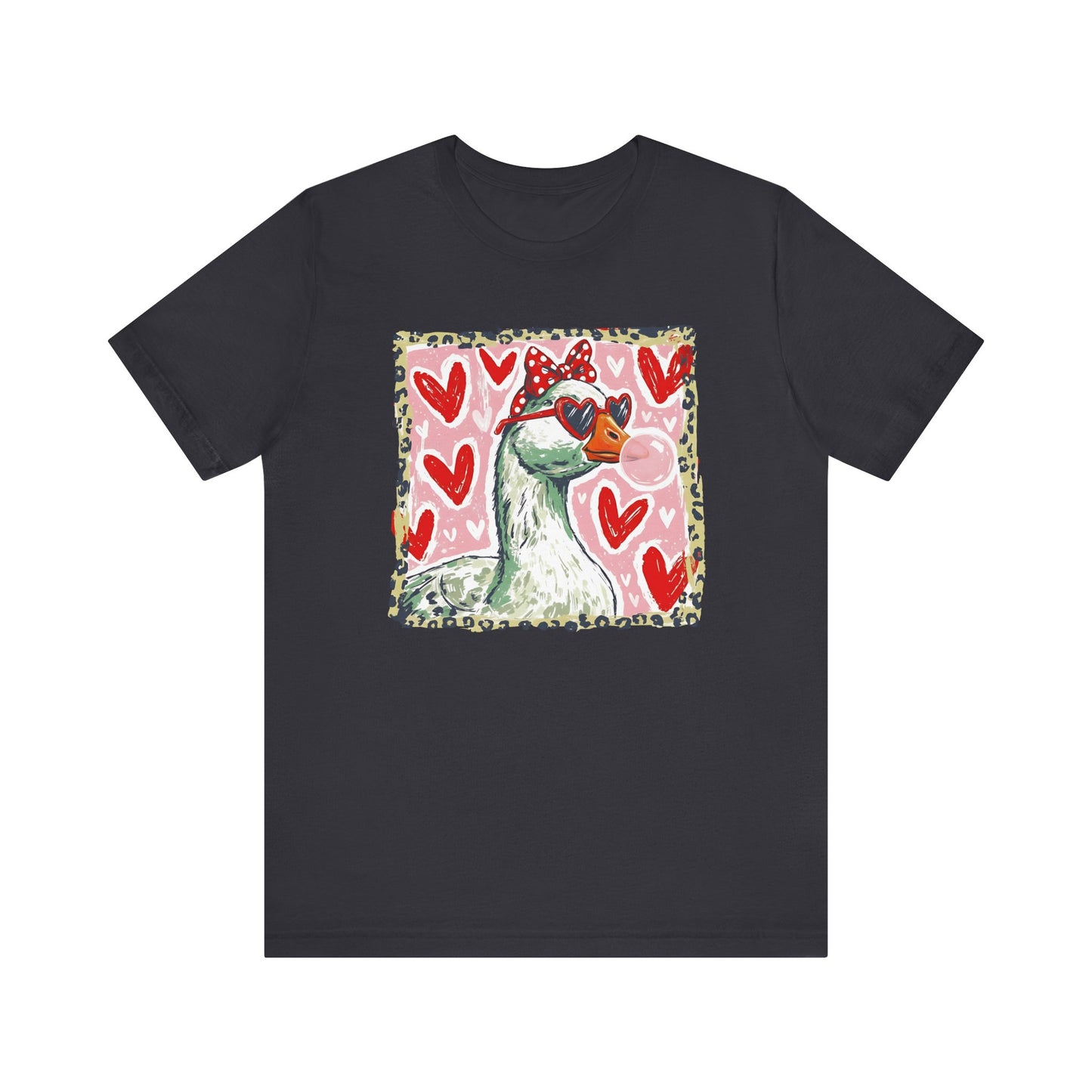 Goose Valentine Blowing Bubble Unisex T-Shirt