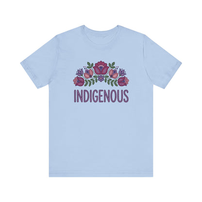 Indigenous Beaded Floral Unisex T-Shirt