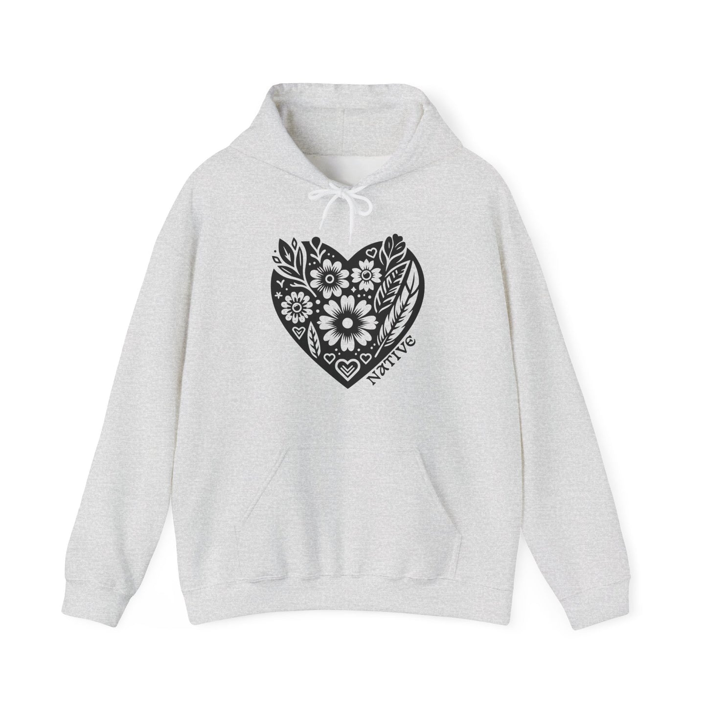 Native Heart Floral Hoodie