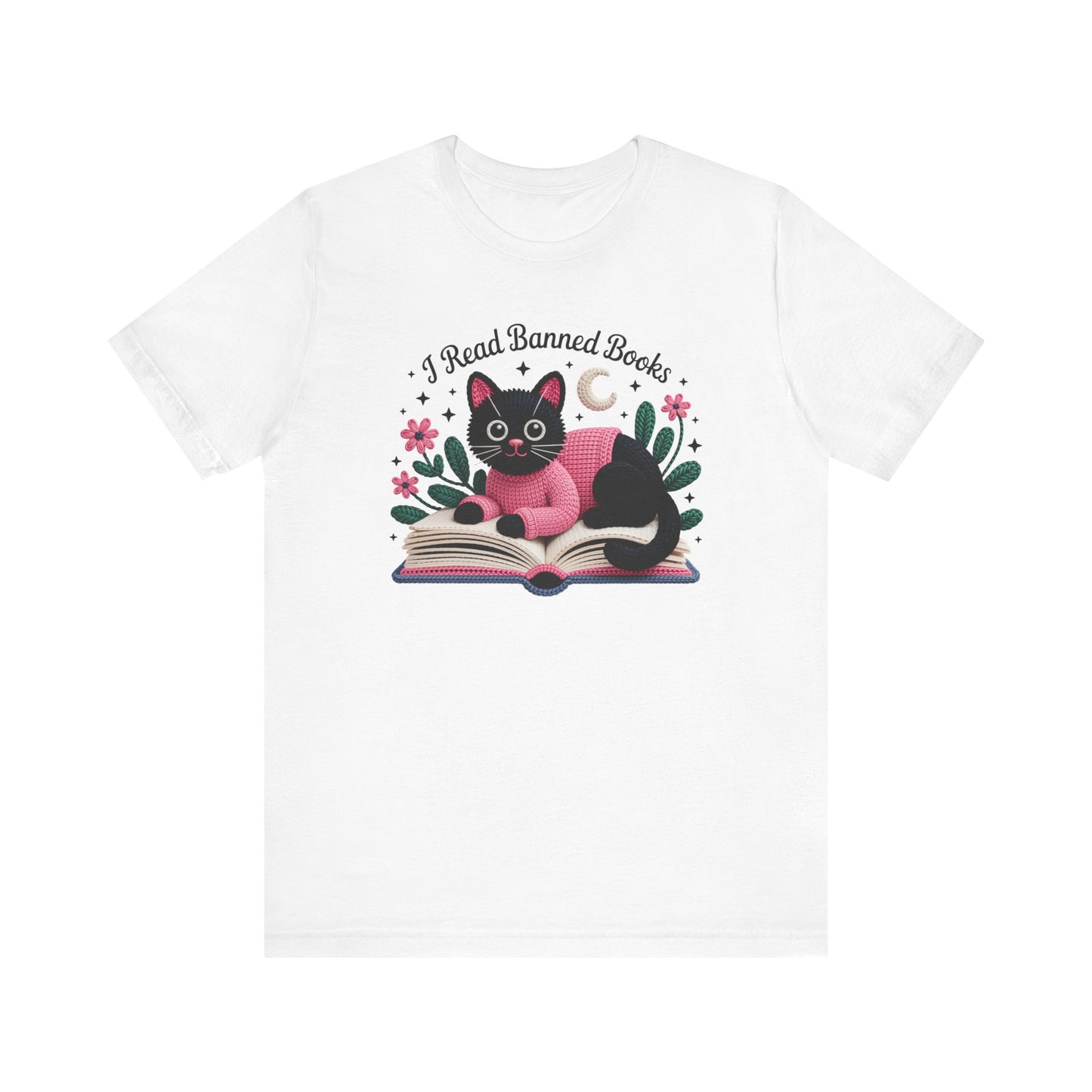 I Read Banned Books Cat Unisex T-Shirt