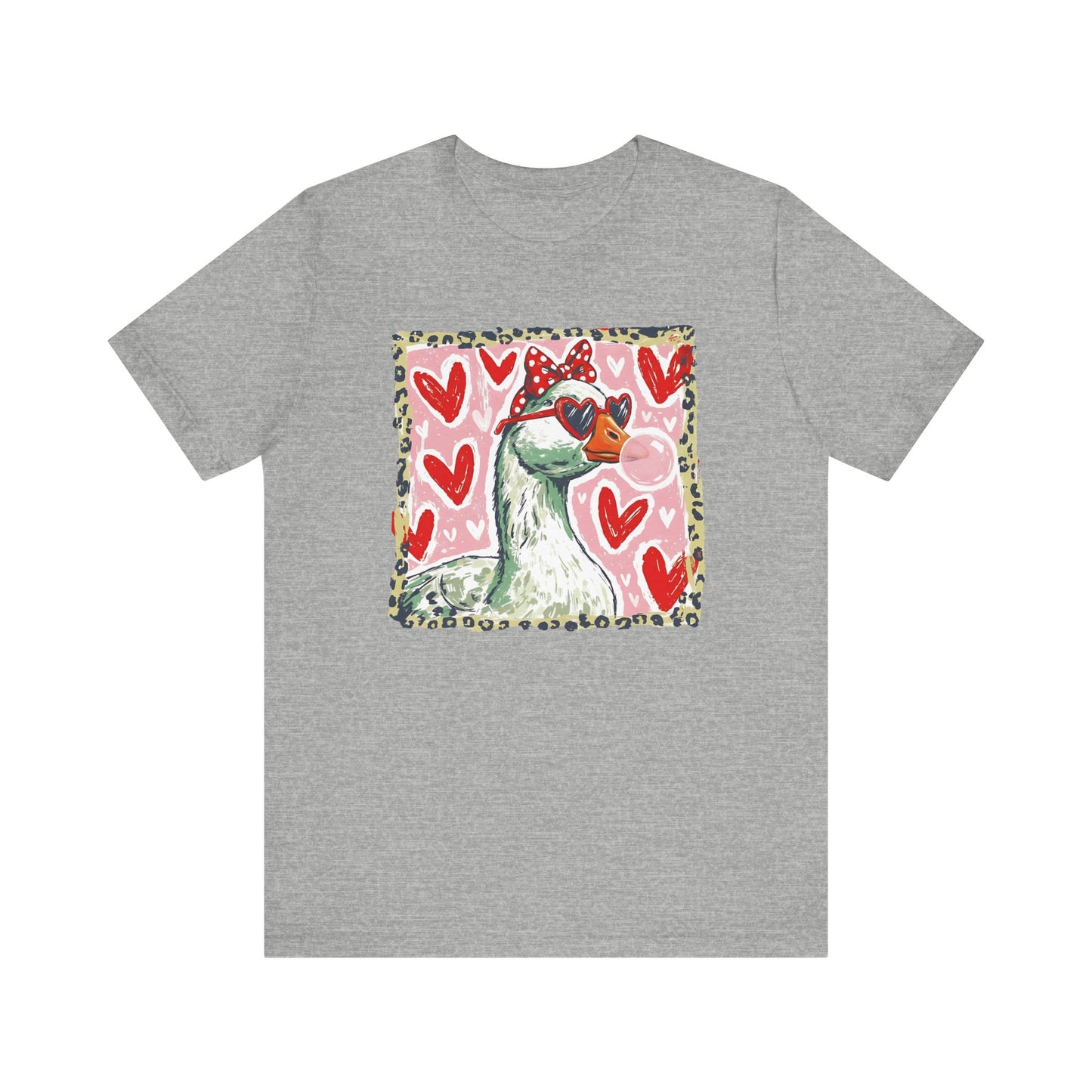 Goose Valentine Blowing Bubble Unisex T-Shirt