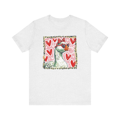 Goose Valentine Blowing Bubble Unisex T-Shirt