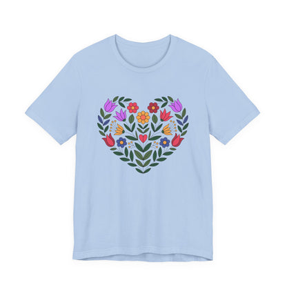 Floral Heart Unisex T-Shirt