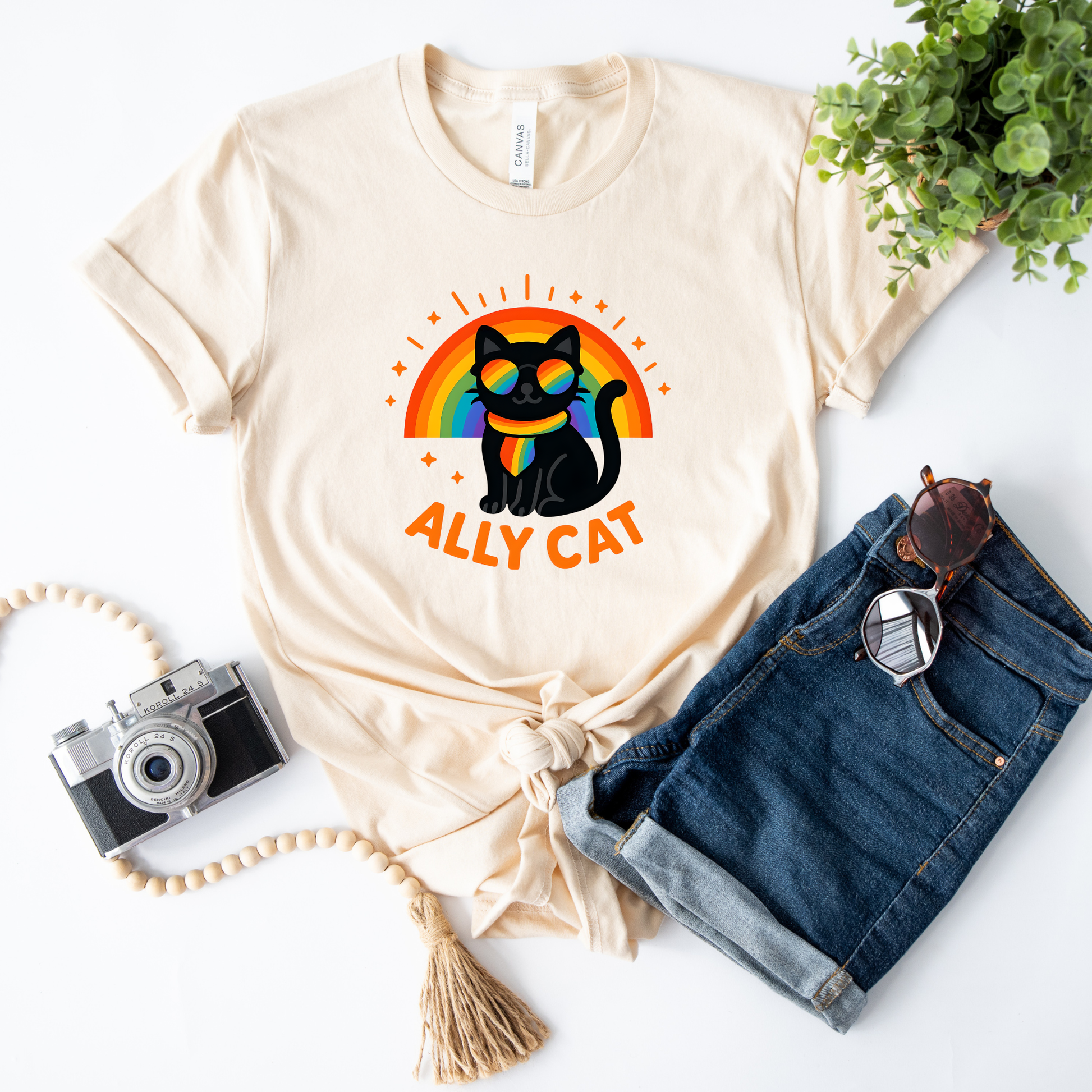 ally cat shirt, pride cat tee, lgbtq ally shirt, rainbow cat shirt, funny pride tee, cat lover pride shirt, pride apparel, ally rainbow shirt, inclusive apparel, rainbow graphic tee, lgbtq support shirt, unisex pride shirt, retro rainbow tee, cute cat graphic tee, pride month apparel
