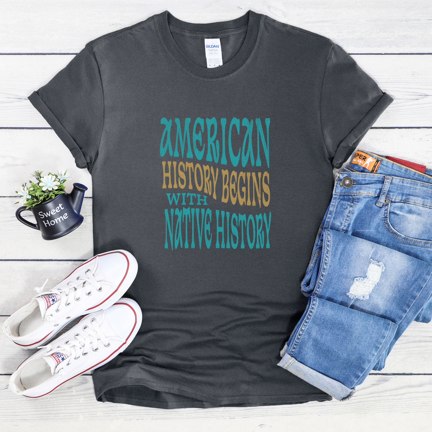American History Begins With Native History Shirt, Native History Shirt, Indigenous History Shirt, Native American History Shirt, Indigenous Education Shirt, Decolonize Education Shirt, Teacher Graphic Tee, History Teacher Gift, Indigenous Rights Apparel, Native Pride Shirt, Social Justice Shirt, Indigenous-Owned Clothing, Indigenous Peoples Day Shirt, Native Heritage Shirt, Educational Graphic Tee, American History Teacher Shirt, Indigenous Advocate Shirt