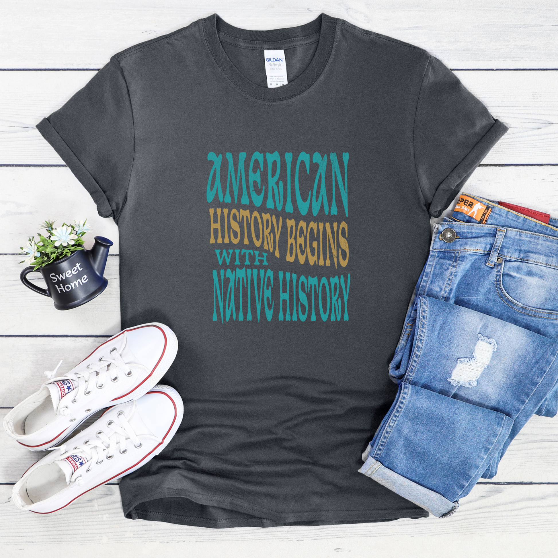 American History Begins With Native History Shirt, Native History Shirt, Indigenous History Shirt, Native American History Shirt, Indigenous Education Shirt, Decolonize Education Shirt, Teacher Graphic Tee, History Teacher Gift, Indigenous Rights Apparel, Native Pride Shirt, Social Justice Shirt, Indigenous-Owned Clothing, Indigenous Peoples Day Shirt, Native Heritage Shirt, Educational Graphic Tee, American History Teacher Shirt, Indigenous Advocate Shirt