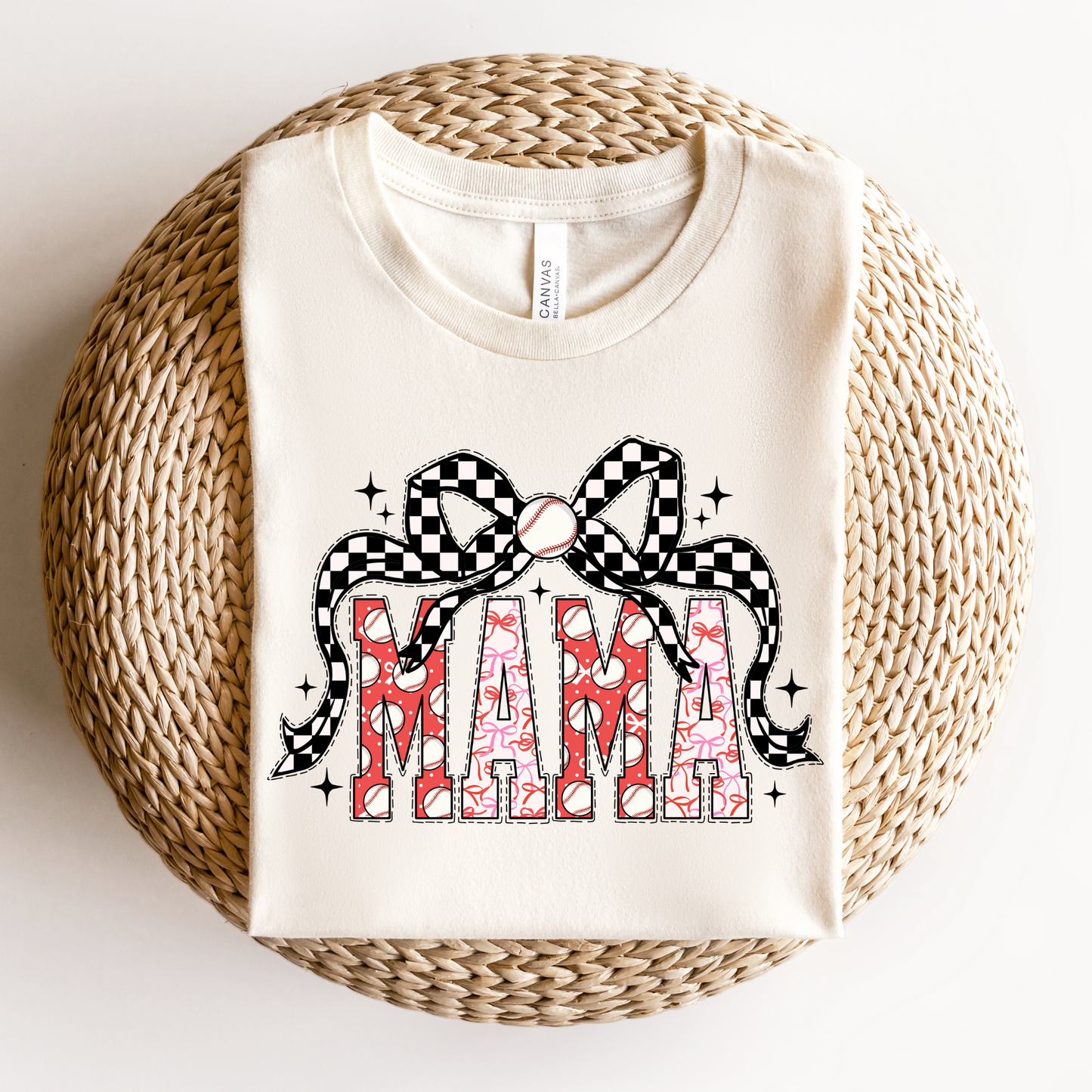 Baseball Mama Coquette Unisex T-Shirt