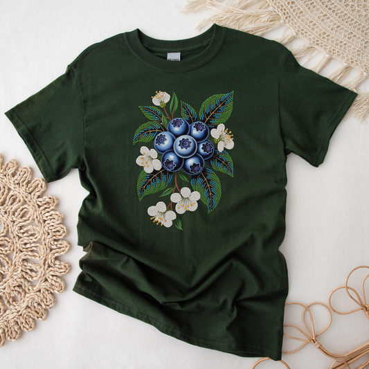 Beaded Blueberries Unisex T-Shirt
