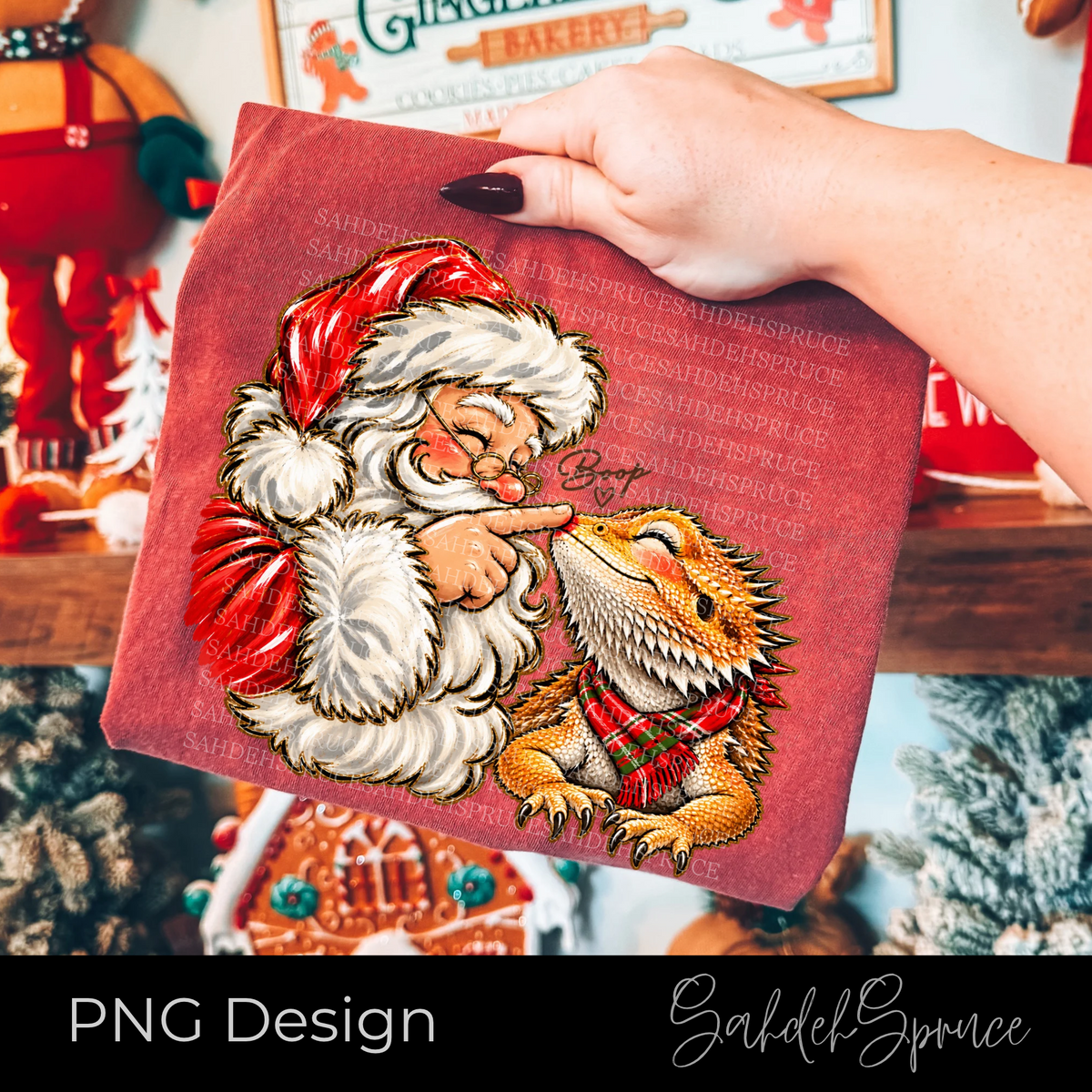 Bearded Dragon Christmas PNG, Santa Boop PNG, Bearded Dragon PNG, Reptile Christmas PNG, Beardie Mom PNG, Beardie Dad Gift, Santa Bearded Dragon, Cute Reptile Christmas, Christmas DTF PNG, Bearded Dragon Digital File, Funny Christmas PNG, Reptile Lover Gift, Christmas Shirt Design, Vintage Santa PNG, Holiday Beardie Design