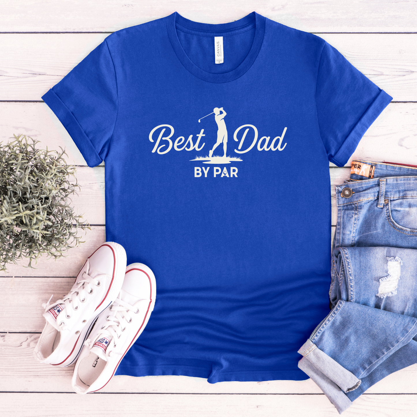 Best Dad By Par shirt with golf silhouette and funny pun text on a unisex tee. best dad by par, golf dad shirt, funny dad shirt, father gift tee, golf lover shirt, unisex graphic tee, dad pun shirt, Father’s Day shirt, sporty dad apparel, golf graphic tee, humorous t shirt, dad appreciation gift, golf themed shirt, everyday casual tee, best dad shirt
