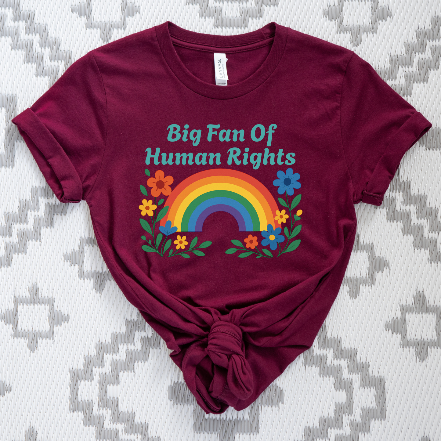 big fan of human rights shirt, rainbow floral shirt, equality shirt, pride graphic tee, human rights shirt, inclusive clothing, rainbow shirt aesthetic, floral graphic tee, activist shirt, kindness shirt, lgbtq ally shirt, positive message shirt, unisex equality tee