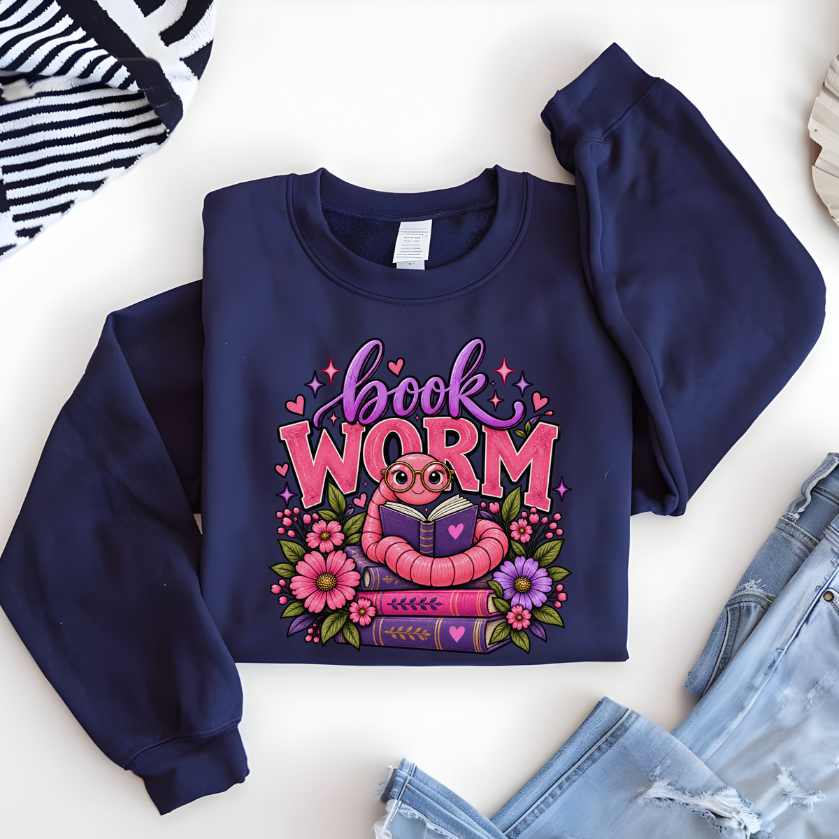 Book Worm Sweatshirt, Bookworm Sweatshirt, Book Lover Sweatshirt, Bookish Sweatshirt, Reader Sweatshirt, Reading Sweatshirt, Book Lover Gift, Bookish Gift, Librarian Sweatshirt, Teacher Sweatshirt, Reading Teacher, Bibliophile Gift, Avid Reader, Book Club Sweatshirt, Book Club Gift, Floral Book Sweatshirt, Cute Book Sweatshirt, Reader Gift, Library Sweatshirt, Books and Flowers, Cozy Reading Sweatshirt, Bookstore Lover, Pink Book Design, Purple Book Design, Sahdeh Spruce