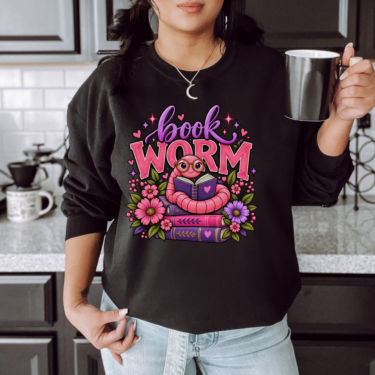 Book Worm Sweatshirt, Bookworm Sweatshirt, Book Lover Sweatshirt, Bookish Sweatshirt, Reader Sweatshirt, Reading Sweatshirt, Book Lover Gift, Bookish Gift, Librarian Sweatshirt, Teacher Sweatshirt, Reading Teacher, Bibliophile Gift, Avid Reader, Book Club Sweatshirt, Book Club Gift, Floral Book Sweatshirt, Cute Book Sweatshirt, Reader Gift, Library Sweatshirt, Books and Flowers, Cozy Reading Sweatshirt, Bookstore Lover, Pink Book Design, Purple Book Design, Sahdeh Spruce