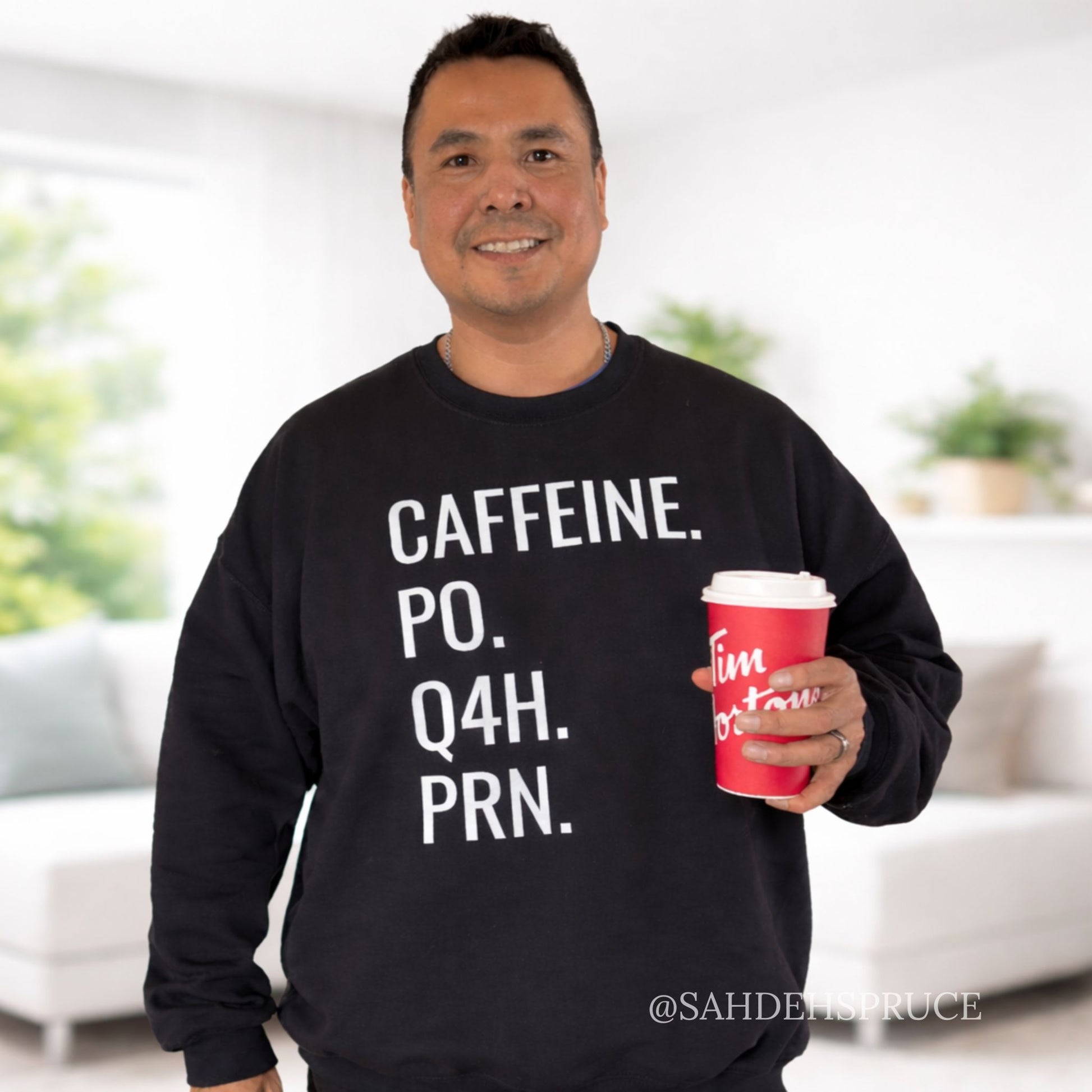 caffeine po q4h prn sweatshirt, nurse sweatshirt funny, nurse coffee sweatshirt, medical humor sweatshirt, nursing student crewneck, healthcare worker sweatshirt, funny nurse crewneck, coffee lover sweatshirt, rn sweatshirt, hospital humor shirt, cozy nurse sweatshirt, unisex crewneck sweatshirt