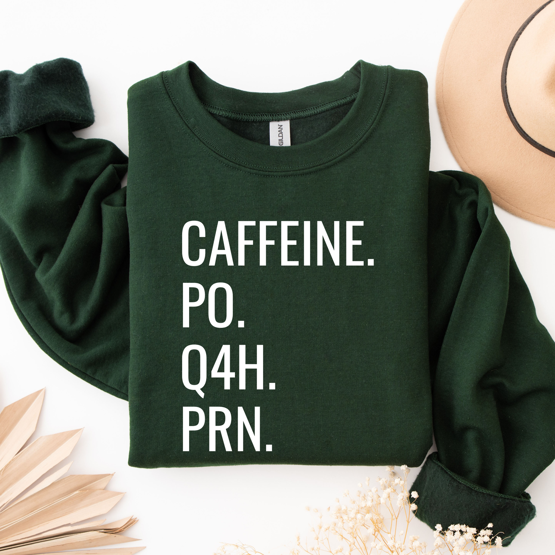 caffeine po q4h prn sweatshirt, nurse sweatshirt funny, nurse coffee sweatshirt, medical humor sweatshirt, nursing student crewneck, healthcare worker sweatshirt, funny nurse crewneck, coffee lover sweatshirt, rn sweatshirt, hospital humor shirt, cozy nurse sweatshirt, unisex crewneck sweatshirt