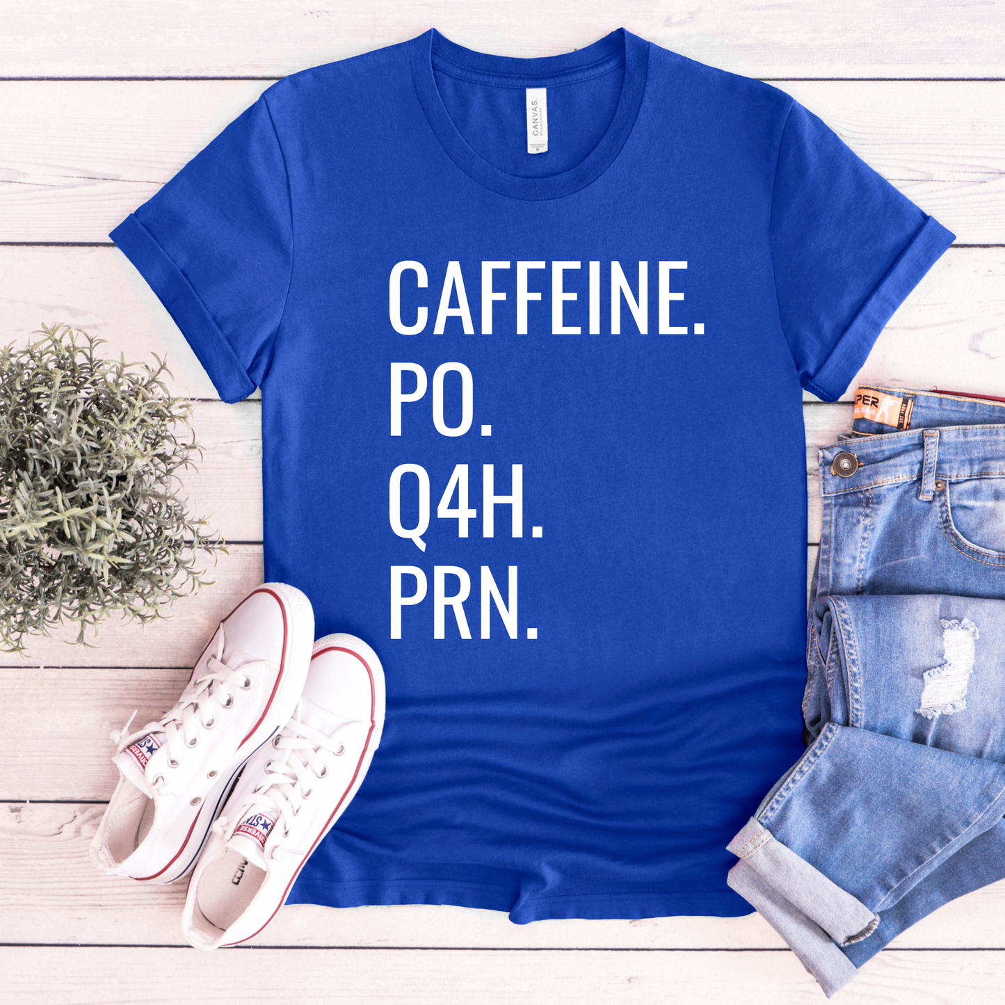 caffeine po q4h prn shirt, nurse coffee shirt, funny nurse shirt, medical humor shirt, nursing student shirt, nurse life shirt, healthcare worker shirt, coffee lover shirt, rn shirt, funny medical tee, nurse gift idea, hospital humor shirt, unisex nurse tee