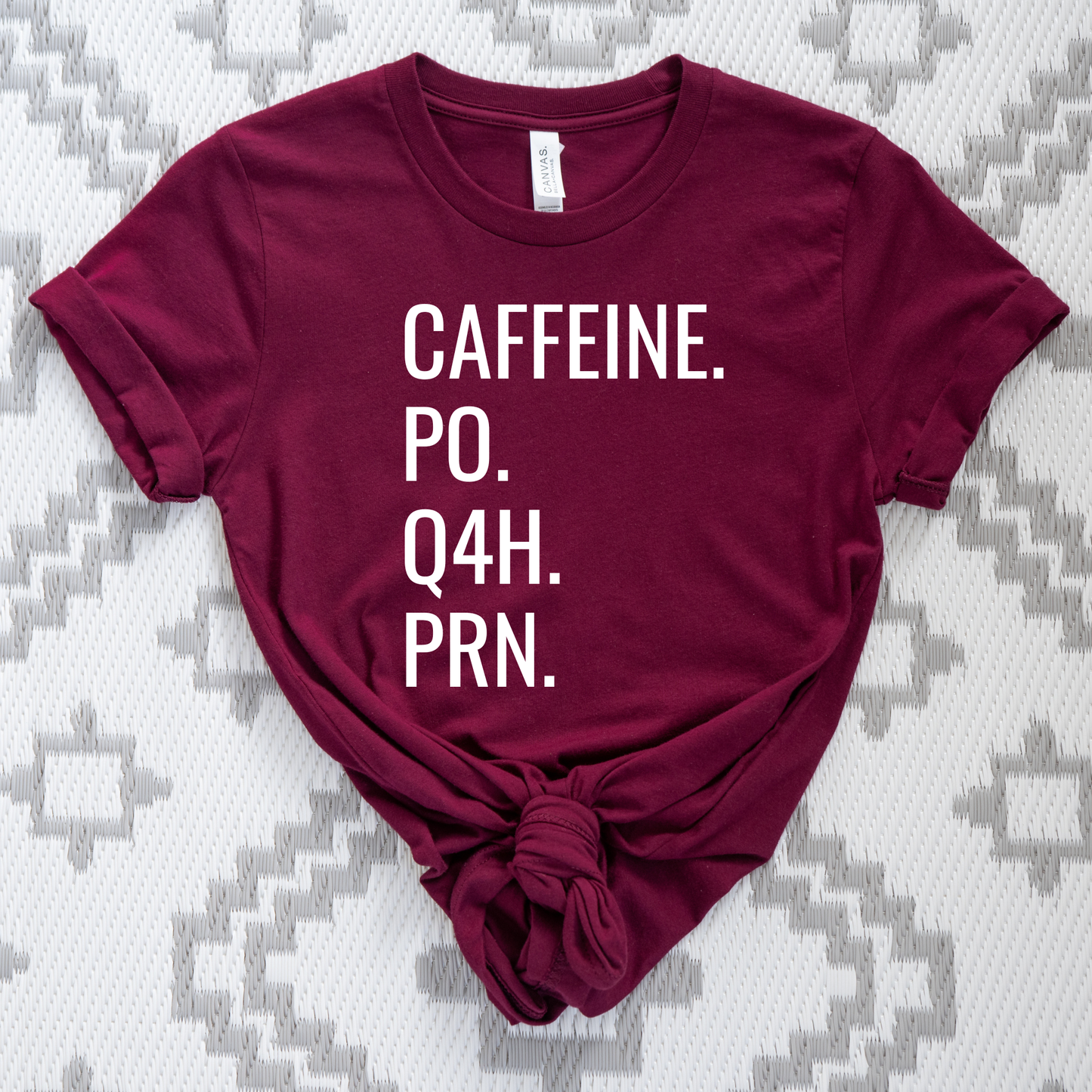caffeine po q4h prn shirt, nurse coffee shirt, funny nurse shirt, medical humor shirt, nursing student shirt, nurse life shirt, healthcare worker shirt, coffee lover shirt, rn shirt, funny medical tee, nurse gift idea, hospital humor shirt, unisex nurse tee