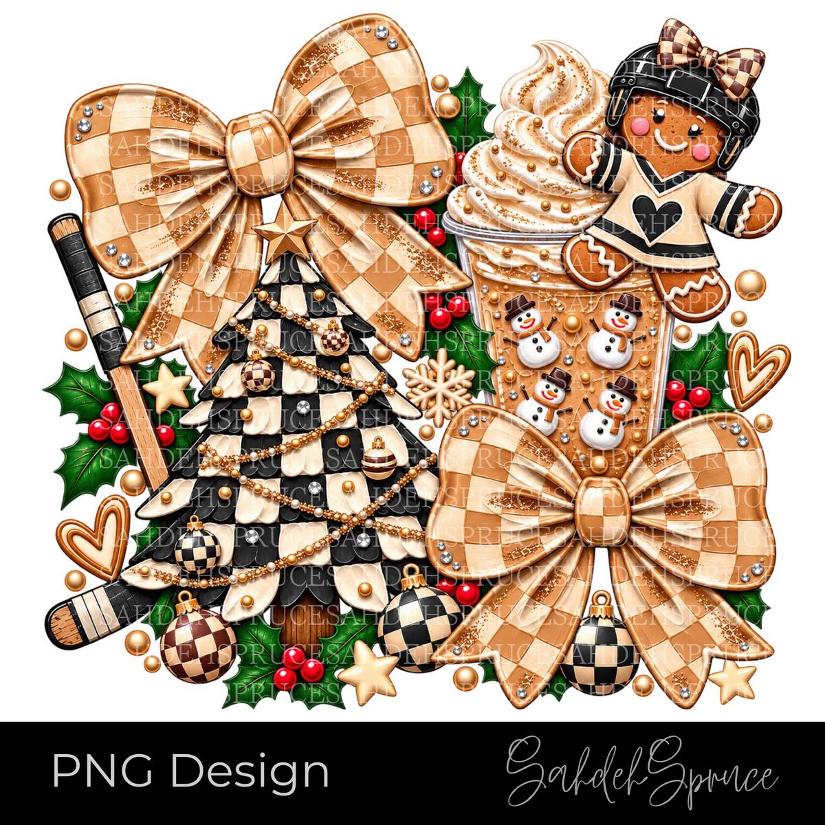 Christmas Hockey PNG, Checkered Christmas PNG, Gingerbread Hockey Girl, Hockey Mom PNG, Coquette Christmas PNG, Christmas Coffee PNG, Hockey Girl Digital Design, Trendy Christmas PNG, Christmas Bow PNG, Hockey Sublimation, Christmas DTF Design, Neutral Christmas PNG, Hockey Sweatshirt Design, Gingerbread Christmas PNG, Retro Christmas Digital File