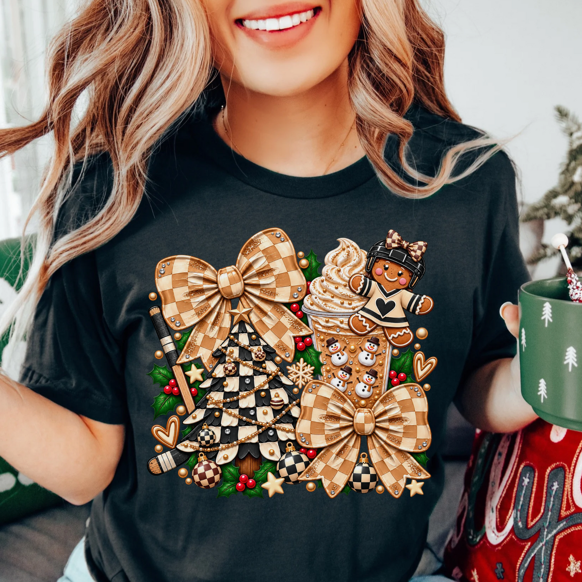 Christmas Hockey Shirt, Hockey Mom Shirt, Hockey Christmas, Checkered Christmas, Christmas Coffee Shirt, Hockey Mom Christmas, Gingerbread Hockey, Hockey Mom Gift, Christmas Hockey Mom, Holiday Hockey Shirt, Christmas Bow Shirt, Coquette Christmas, Trendy Christmas Tee, Neutral Christmas Shirt, Hockey Coffee Shirt, Christmas T-Shirt, Hockey Mom Tee, Hockey Lover Gift, Christmas Gingerbread, Checkered Bow Shirt, Festive Hockey Shirt, Holiday Coffee Shirt, Hockey Season, Hockey Mama, Cute Christmas Shirt, Chr
