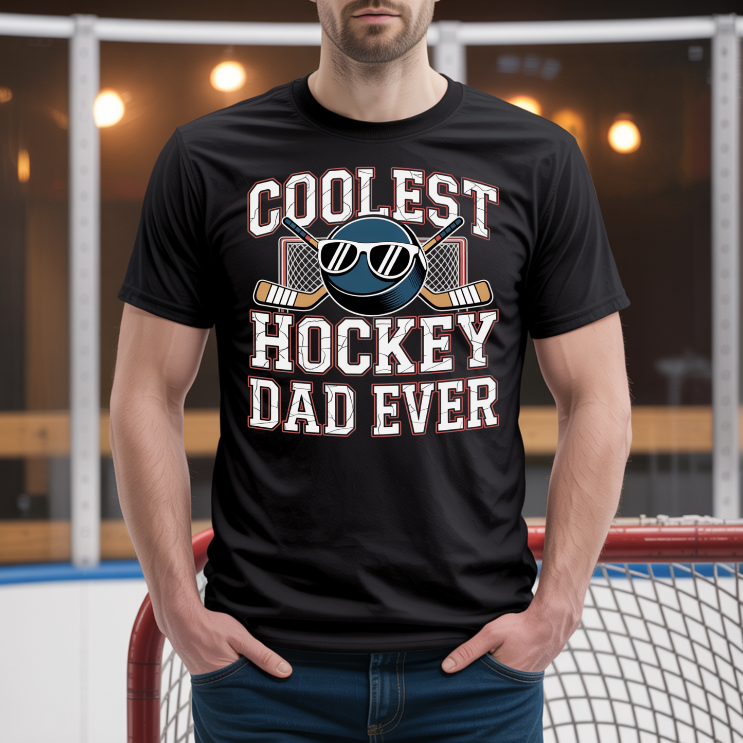 Coolest Hockey Dad Ever Unisex T-Shirt