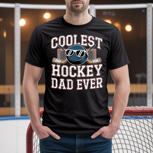 Coolest Hockey Dad Ever Unisex T-Shirt