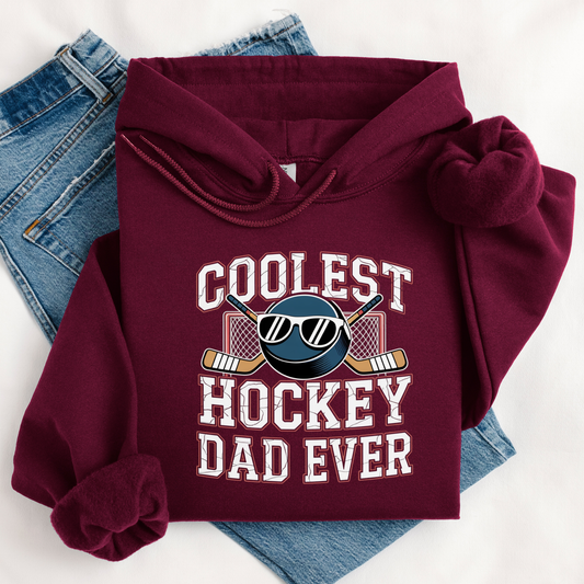 Coolest Hockey Dad Ever Unisex Hoodie
