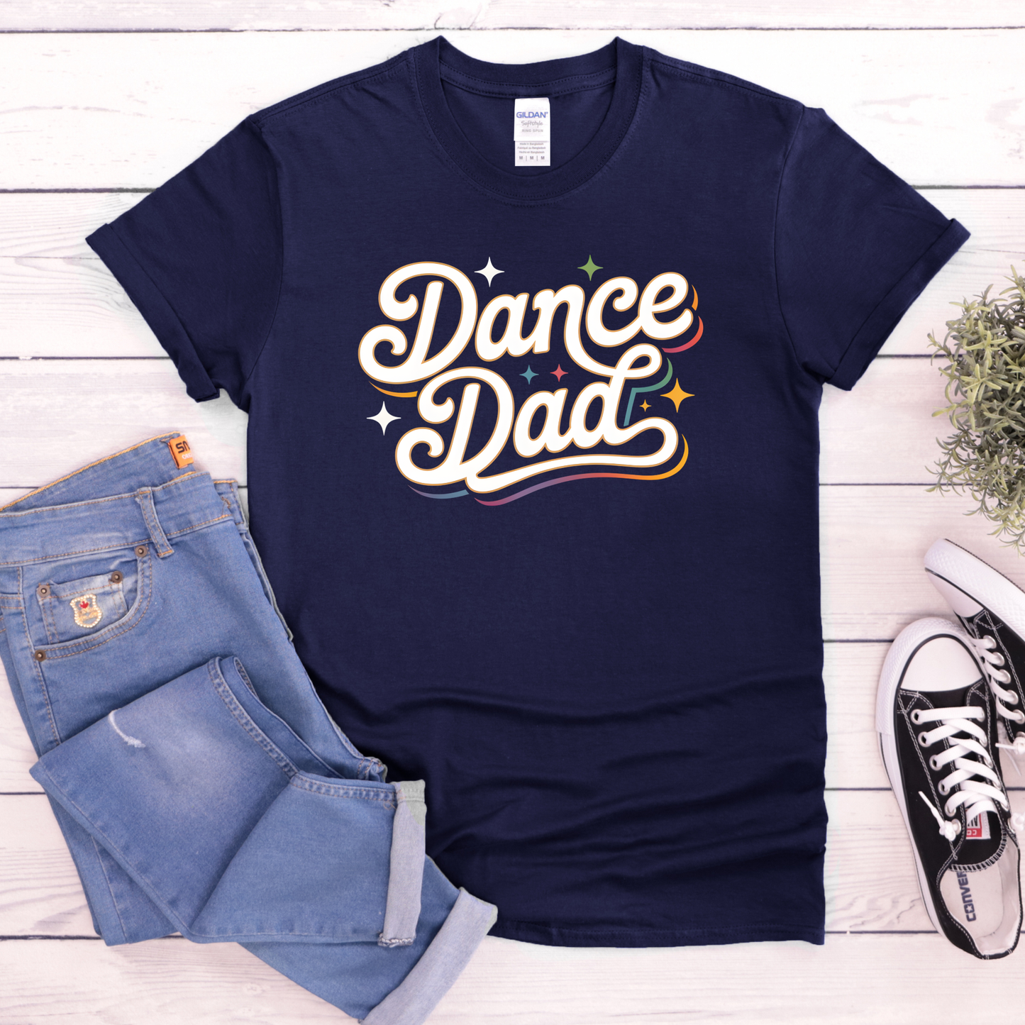 Dance Dad unisex shirt with bold retro typography design on a graphic tee. dance dad shirt, proud dance dad, dance parent tee, unisex graphic tee, recital shirt, competition shirt, dance family apparel, dad gift shirt, retro typography shirt, supportive parent shirt, dance life shirt, father pride tee, everyday graphic tee, performance shirt, dance dad apparel