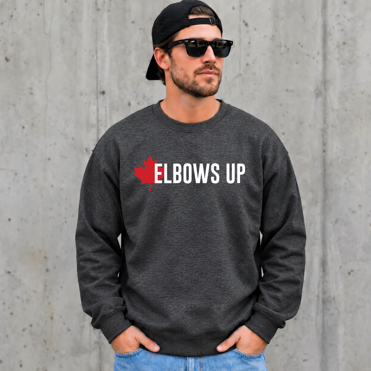 Elbows Up Sweatshirt, Elbows Up Canada, Canada Sweatshirt, Canadian Sweatshirt, Canadian Crewneck, Elbows Up Crewneck, Canadian Pride, Canadian Pride Sweatshirt, Maple Leaf Sweatshirt, Canada Maple Leaf, Proud Canadian, Canada Day Sweatshirt, Canada Day Outfit, Canadian Gift, Gift for Canadian, Hockey Sweatshirt, Hockey Fan Gift, Rink Sweatshirt, Canadian Apparel, Canada Clothing, Cozy Canadian Sweatshirt, Canadian Winter, Support Canadian, Canadian Small Business, Sahdeh Spruce