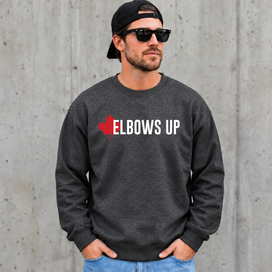 Elbows Up Sweatshirt, Elbows Up Canada, Canada Sweatshirt, Canadian Sweatshirt, Canadian Crewneck, Elbows Up Crewneck, Canadian Pride, Canadian Pride Sweatshirt, Maple Leaf Sweatshirt, Canada Maple Leaf, Proud Canadian, Canada Day Sweatshirt, Canada Day Outfit, Canadian Gift, Gift for Canadian, Hockey Sweatshirt, Hockey Fan Gift, Rink Sweatshirt, Canadian Apparel, Canada Clothing, Cozy Canadian Sweatshirt, Canadian Winter, Support Canadian, Canadian Small Business, Sahdeh Spruce