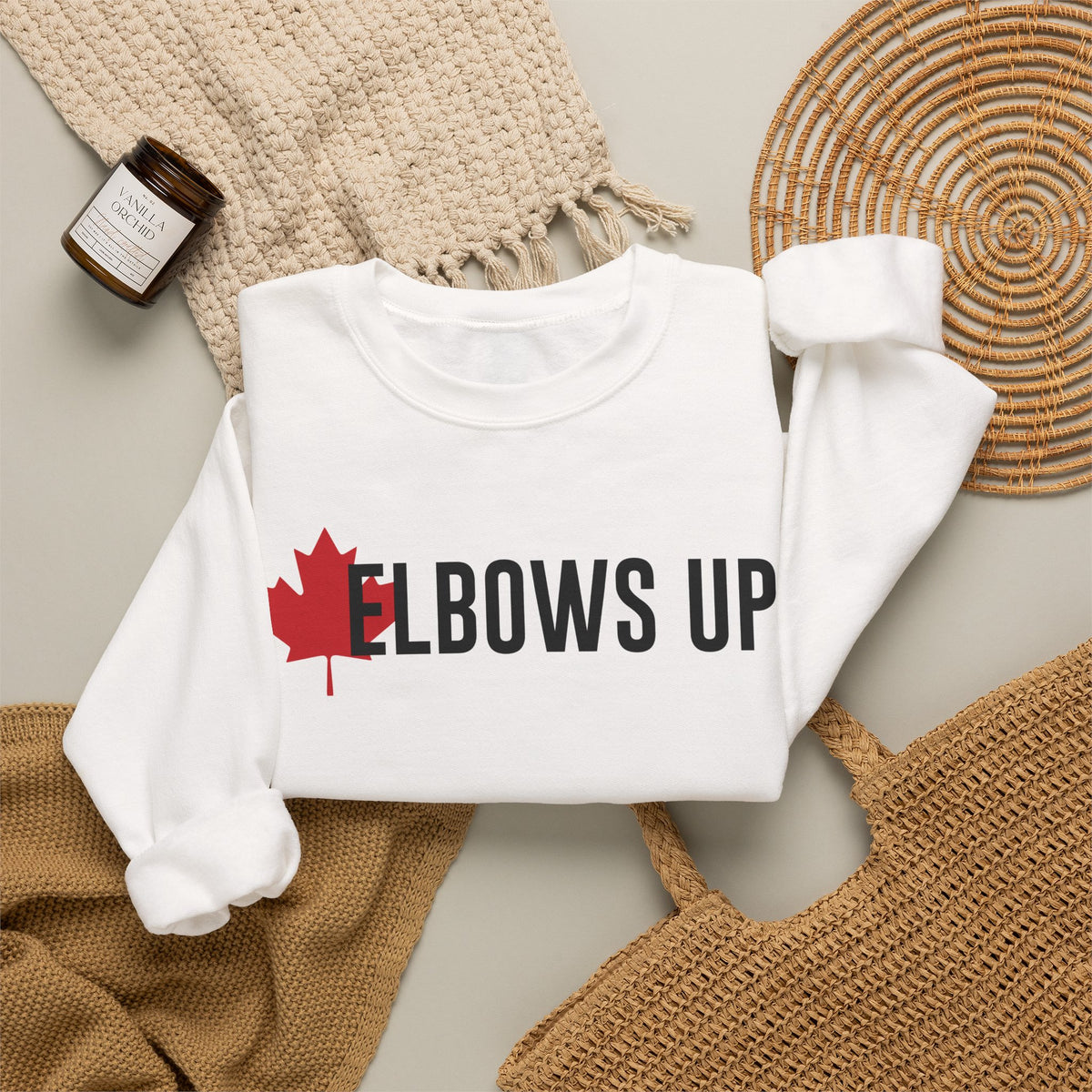 Elbows Up Sweatshirt, Elbows Up Canada, Canada Sweatshirt, Canadian Sweatshirt, Canadian Crewneck, Elbows Up Crewneck, Canadian Pride, Canadian Pride Sweatshirt, Maple Leaf Sweatshirt, Canada Maple Leaf, Proud Canadian, Canada Day Sweatshirt, Canada Day Outfit, Canadian Gift, Gift for Canadian, Hockey Sweatshirt, Hockey Fan Gift, Rink Sweatshirt, Canadian Apparel, Canada Clothing, Cozy Canadian Sweatshirt, Canadian Winter, Support Canadian, Canadian Small Business, Sahdeh Spruce