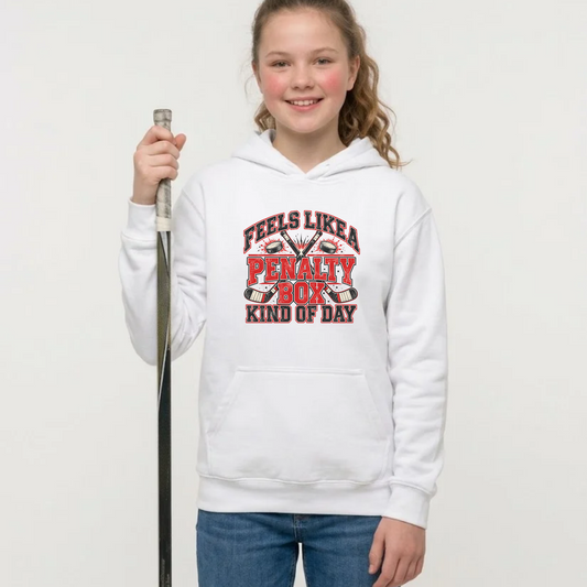 kids hockey hoodie, youth hockey hoodie, penalty box hoodie, feels like a penalty box kind of day, hockey kids sweatshirt, funny hockey hoodie, youth hockey apparel, hockey player gift, hockey lover gift, hockey season hoodie, boys hockey hoodie, girls hockey hoodie, hockey mom gift, hockey team apparel, hockey practice hoodie, kids sports hoodie, hockey tournament outfit, youth hockey clothing, minor hockey apparel, hockey player hoodie, funny kids sweatshirt, hockey life, hockey kid, hockey gifts for kids
